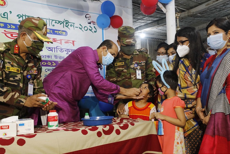 শনিবার রাজধানীর মিরপুর-১০ এলাকার রাড্ডা এমসিএইচ-এফপি কেন্দ্র থেকে ঢাকা উত্তর সিটি করপোরেশনের সকল এলাকায় একযোগে শুরু হয় ১৪ দিনব্যাপী জাতীয় ভিটামিন এ প্লাস ক্যাম্পেইন।