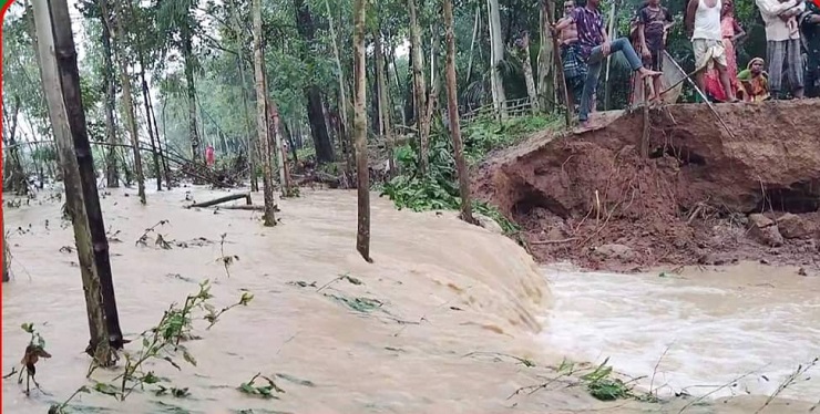 শেরপুরে বাড়ছে নদ-নদীর পানি