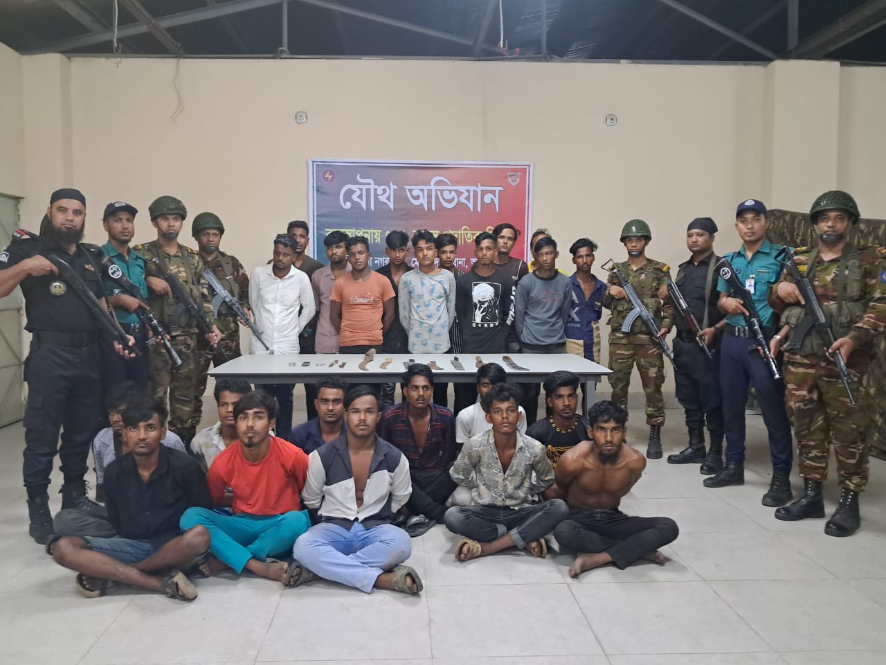 45 detenidos en operación de fuerzas conjuntas en Mohammadpur