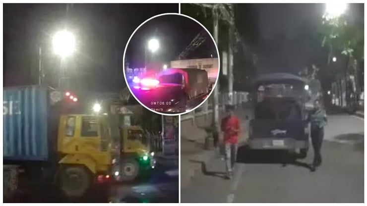 জরুরি অভিযানে যেতে উল্টো পথে ওসির গাড়ি, রাস্তা আটকালো ট্রাক, অতঃপর...