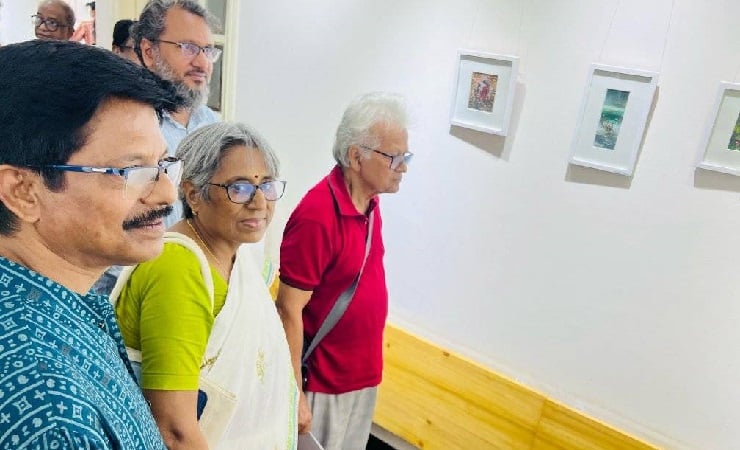 শিল্পী প্রদ্যোত কুমার দাসের শিল্পকর্ম প্রদর্শনী