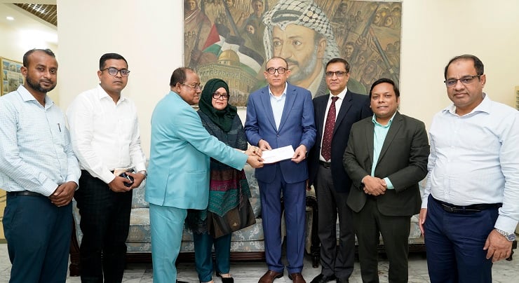 নিপীড়িত ফিলিস্তিনিদের পাশে দাঁড়াল হামদর্দ