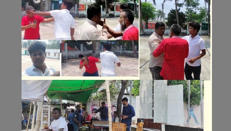 খালিশপুরে শহীদ মিনারের জমি দখলের ভিডিও করায় সাংবাদিকদের ওপর হামলা