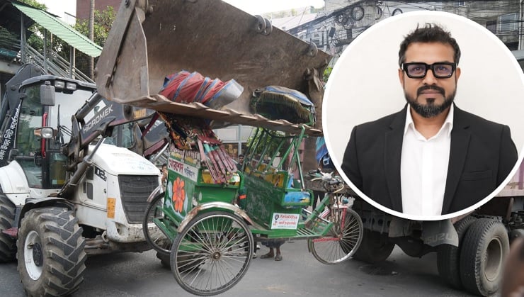 কড়া বার্তা দিতেই ভাঙা হয়েছে ৩টি রিকশা, ক্ষতিপূরণসহ পুনর্বাসনের উদ্যোগ ডিএনসিসির