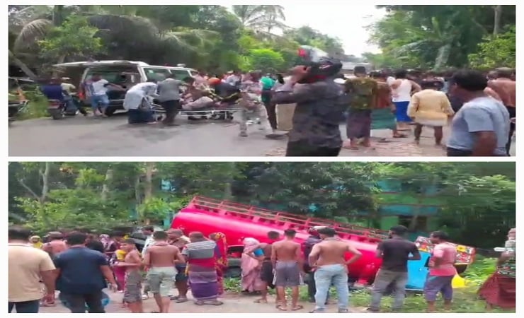খুলনায় ট্যাংকলরি-মাহিন্দ্র সংঘর্ষ, নিহত ৩