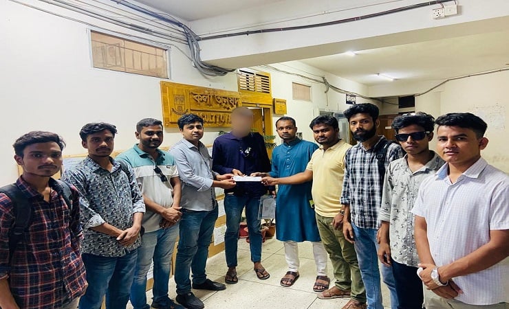 অস্বচ্ছল শিক্ষার্থীর ভর্তির দায়িত্ব নিলেন ছাত্রদল নেতা কাজী বাসিত 