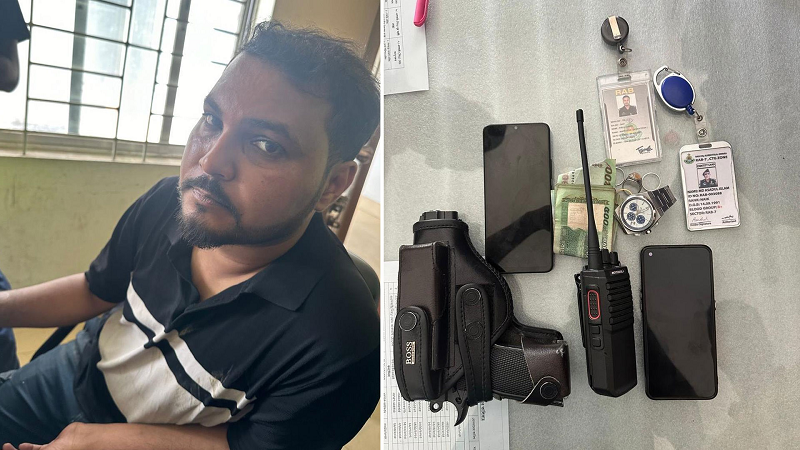 এক্সপ্রেসওয়েতে ডাকাতিকালে খেলনা পিস্তলসহ ভুয়া র‌্যাব আটক‎
‎