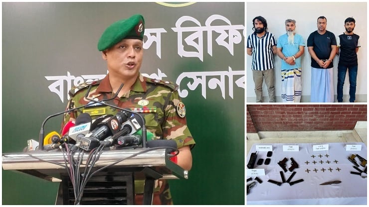 শীর্ষ সন্ত্রাসী সুব্রত বাইন ও মোল্লা মাসুদ গ্রেপ্তারের বিষয়ে যা জানালো সেনাবাহিনী 
