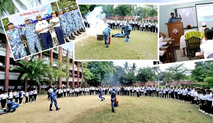 শেরেবাংলা নগরে কোস্ট গার্ডের অগ্নিনির্বাপনী মহড়া বিষয়ক কর্মশালা অনুষ্ঠিত 