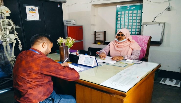 প্রতিবন্ধী ব্যক্তিদের উন্নয়নে পাবনা সেবাকেন্দ্রে পরিদর্শন টিম