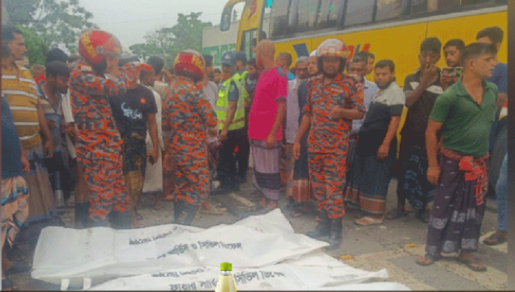 ফরিদপুরের ভাঙায় বাস-অটোরিকশা সংঘর্ষে নিহত ৪