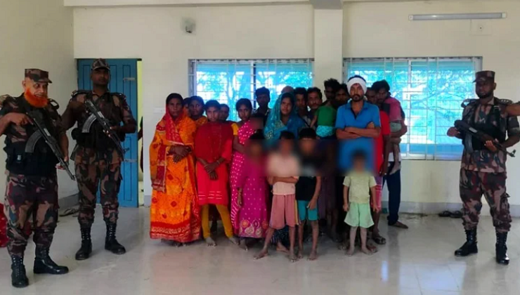 সিলেট ও সুনামগঞ্জ সীমান্তে ৭০ জনকে পুশ ইন করল বিএসএফ