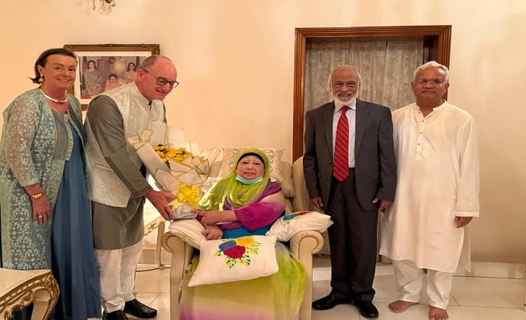 খালেদা জিয়ার সঙ্গে বিদায়ী জার্মান রাষ্ট্রদূতের সাক্ষাৎ 