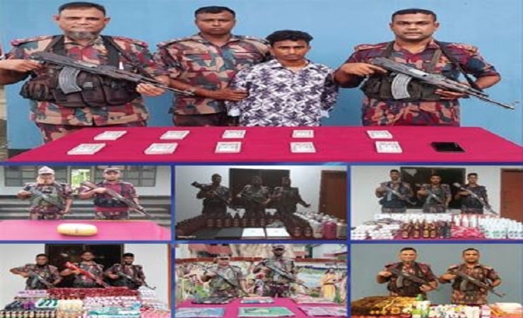 বেনাপোলে ১৮ লাখ টাকার চোরাই পণ্য জব্দ