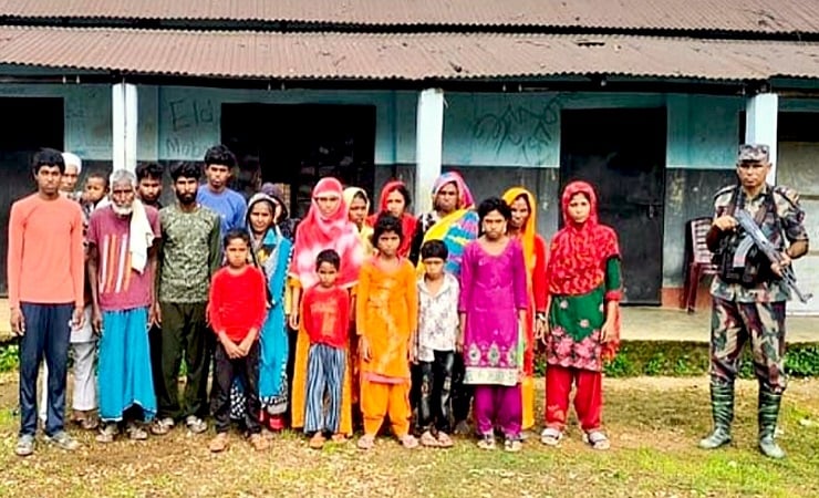 আবারও সুনামগঞ্জ সীমান্ত দিয়ে নারী-শিশুসহ ২০ জনকে পুশইন 
