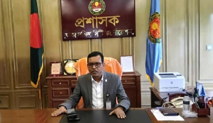 নগর ভবনে ঢোকার সুযোগ পেলেন ডিএসসিসি প্রশাসক শাহজাহান মিয়া