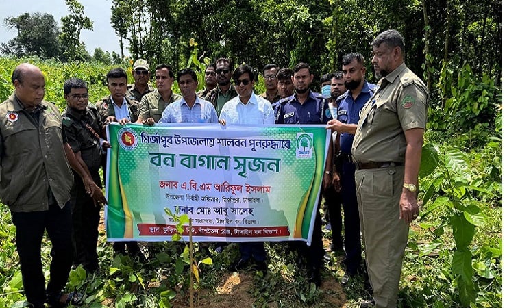 মির্জাপুরে বন বিভাগের সাড়ে ৭ একর জমি দখলমুক্ত