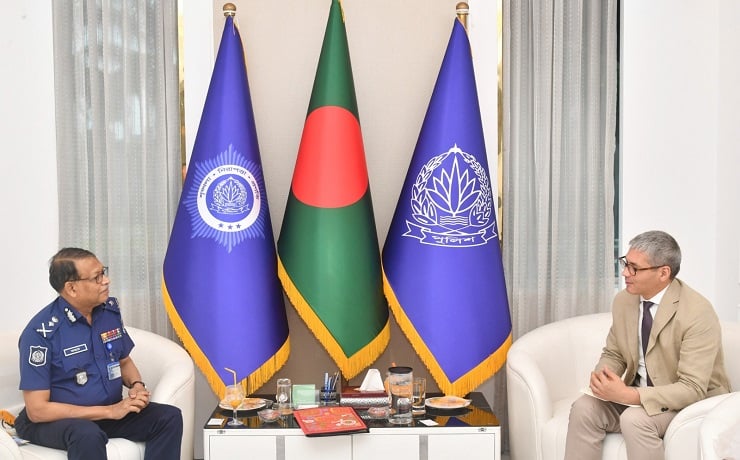 আইজিপির সাথে ইউনেস্কো প্রতিনিধির সৌজন্য সাক্ষাৎ