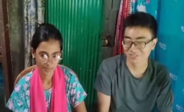 প্রেমের টানে খুলনায় এসে বিয়ে করলেন চীনা নাগরিক  