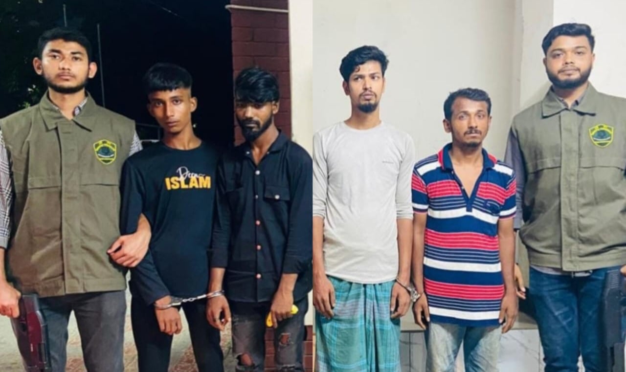 মোহাম্মদপুরে ‘পানি রুবেল গ্যাং’-এর পাঁচ সদস্য গ্রেপ্তার