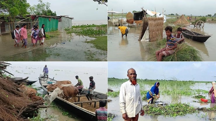 পদ্মার পানি বিপৎসীমার কাছাকাছি, রাজশাহীর নিম্নাঞ্চল প্লাবিত
