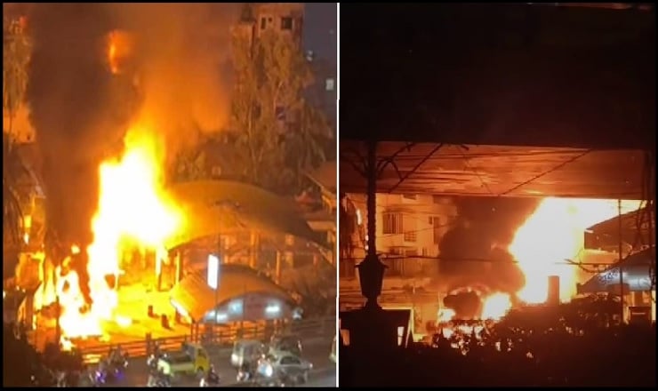 আধাঘন্টা পর মহাখালীর পেট্রোল পাম্পের আগুন নিয়ন্ত্রণে