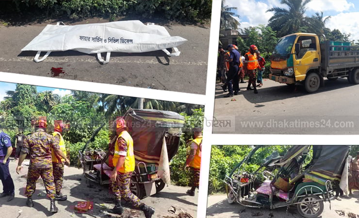 খুলনায় ডুমুরিয়ায় ট্রাকের ধাক্কায় ইজি বাইকের ২ যাত্রী নিহত, আহত ২