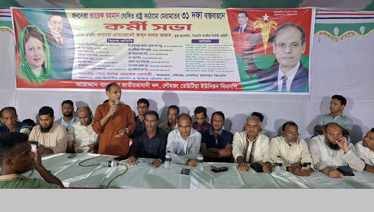 বিএনপির ৩১ দফা বাস্তবায়নে লৌহজংয়ে কর্মিসভা
