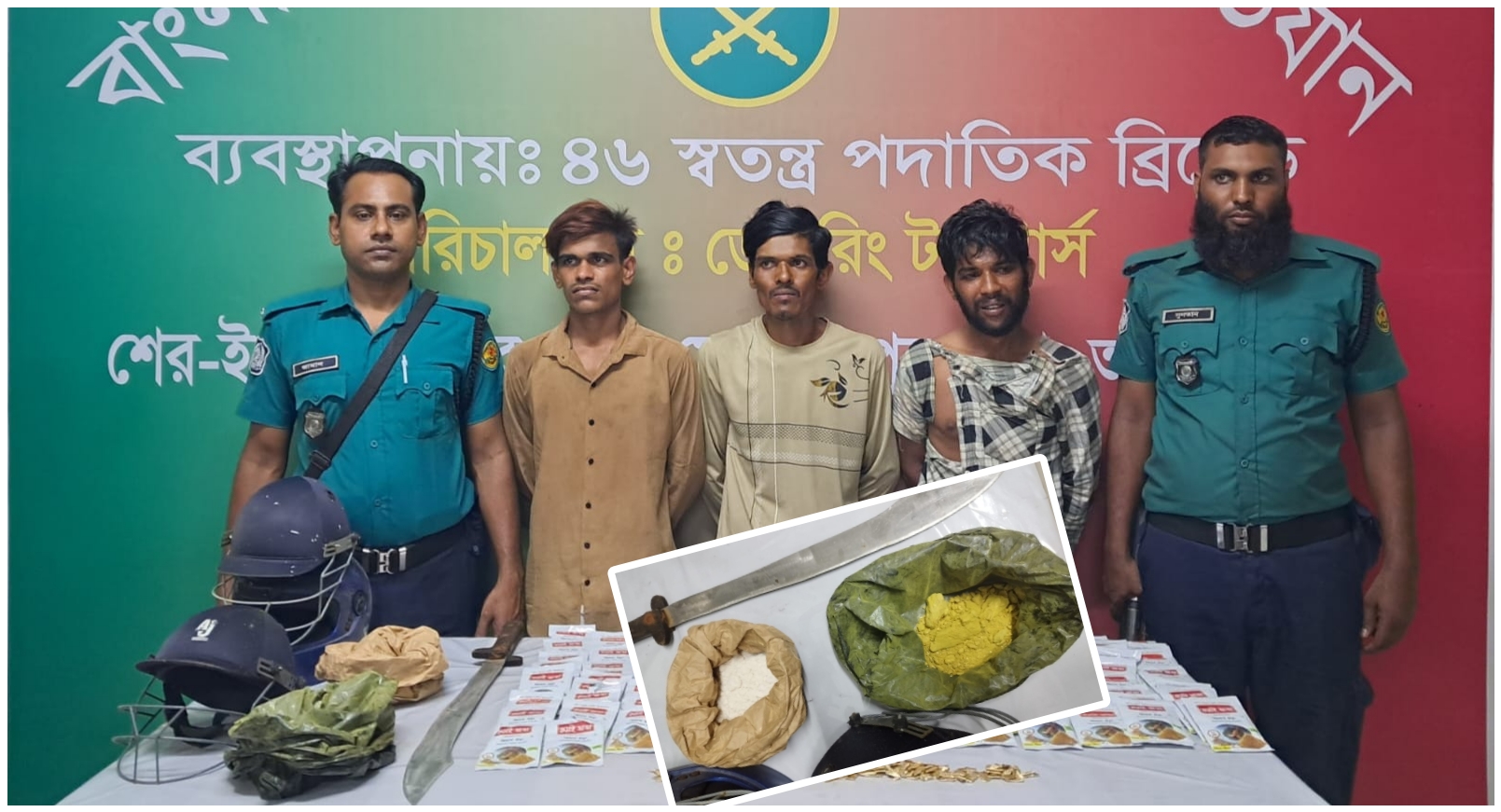 মোহাম্মদপুরে বিপুল পরিমাণ হেরোইন ও বিস্ফোরক উদ্ধার, গ্রেপ্তার ৩
