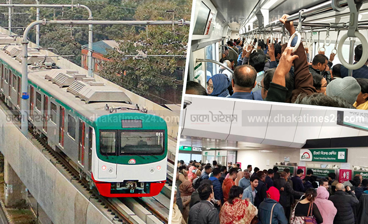 যাত্রীর চাপ কমাতে মেট্রোরেলে বাড়ছে ১০ ট্রেন, চলবে রাত ১০টার পরও