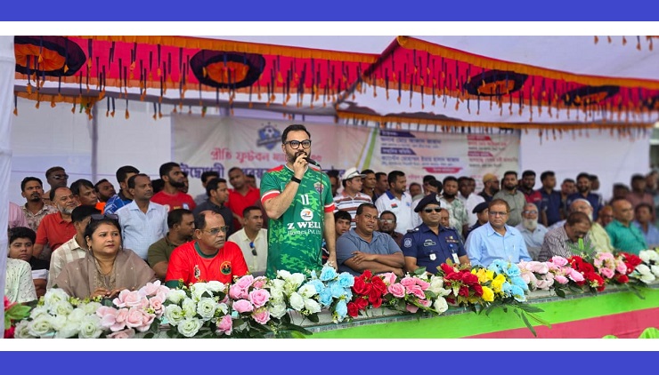 খেলাধুলার মাধ্যমে গুণগত রাজনৈতিক পরিবর্তনের ঘোষণা আমিনুল হকের