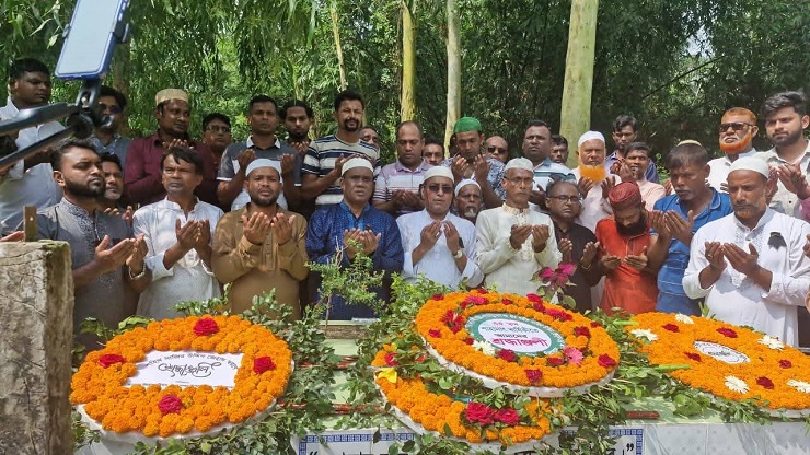 শহীদ জেহাদের শাহাদাত বার্ষিকীতে উল্লাপাড়ায় শোক র‍্যালি ও দোয়া মাহফিল