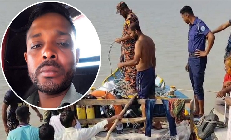 ইলিশ কিনতে গিয়ে নৌ পুলিশের ধাওয়ায় নদীতে ঝাঁপ, যুবক নিখোঁজ