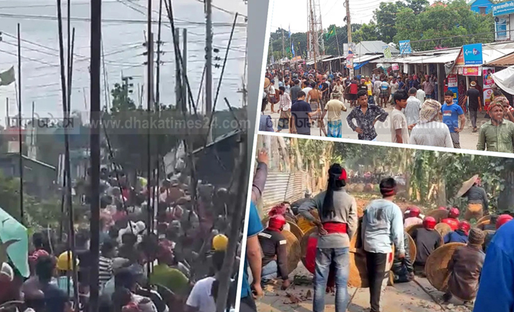 ভাঙ্গায় আধিপত্য বিস্তার নিয়ে রক্তক্ষয়ী সংঘর্ষ: অর্ধশতাধিক আহত, মহাসড়কে যান চলাচল বন্ধ