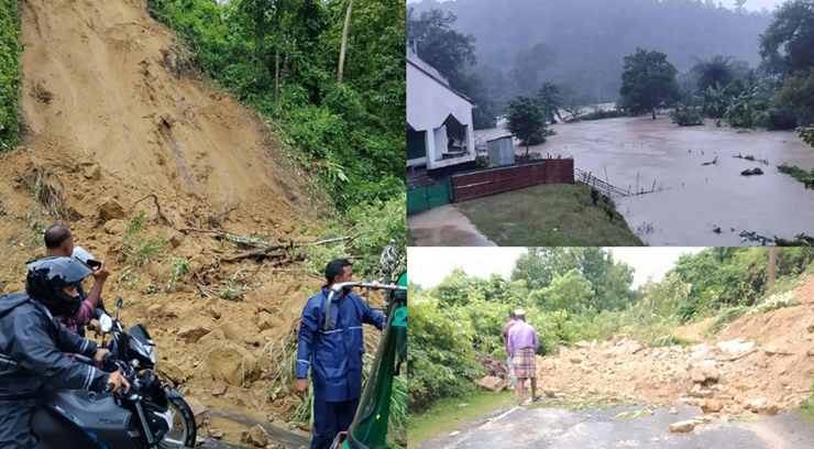 রাঙামাটিতে ৯৮ স্থানে পাহাড়ধস: সড়ক যোগাযোগ বিচ্ছিন্ন