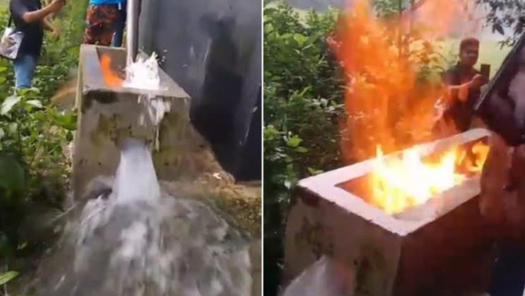 সিরাজগঞ্জে পানির পাম্পের পাইপলাইনে মিলছে জ্বালানি গ্যাস, এলাকায় চাঞ্চল্য