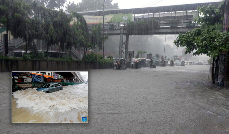২৪ ঘণ্টায় ঢাকাসহ ৬ বিভাগে অতি ভারী বর্ষণের আশঙ্কা, ১৭ জেলায় ঝড়ের সতর্কতা