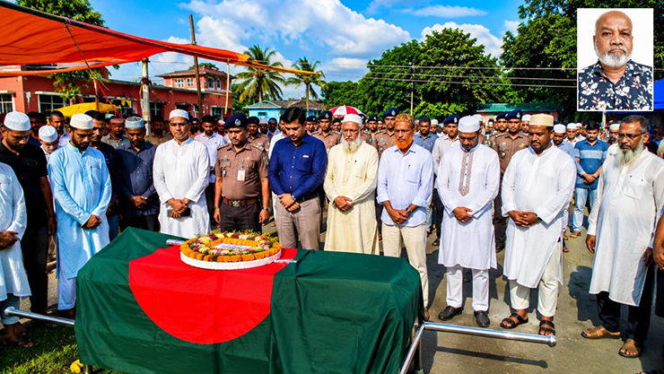 বীর মুক্তিযোদ্ধা আবদুর রউফ সরকারের রাষ্ট্রীয় মর্যাদায় দাফন