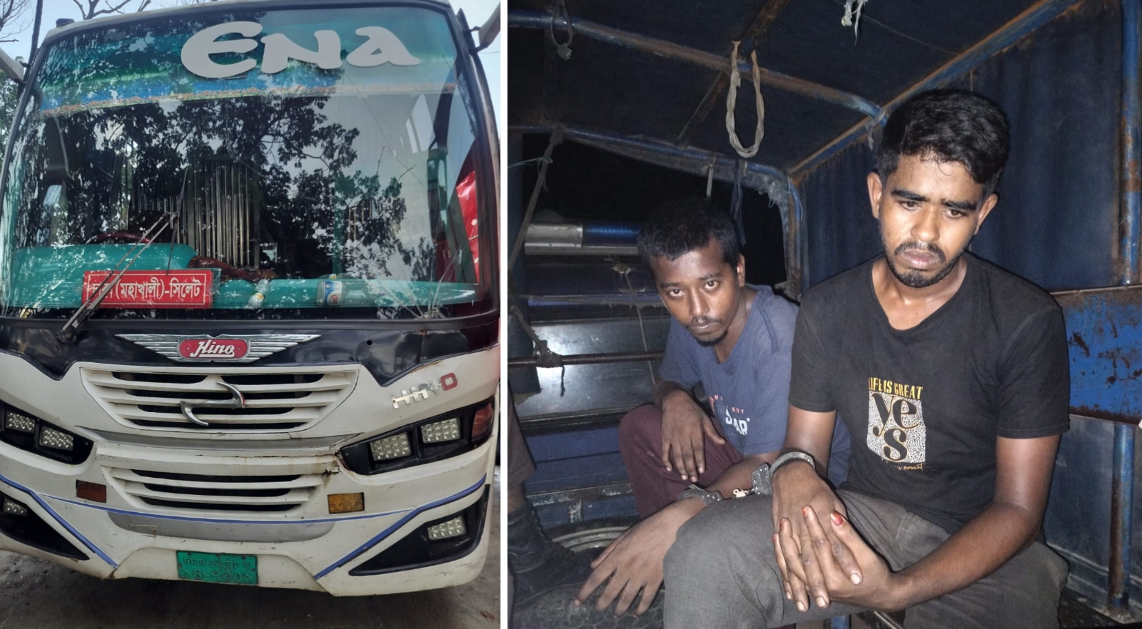 মহাখালী থেকে চুরি হওয়া বাস উদ্ধার