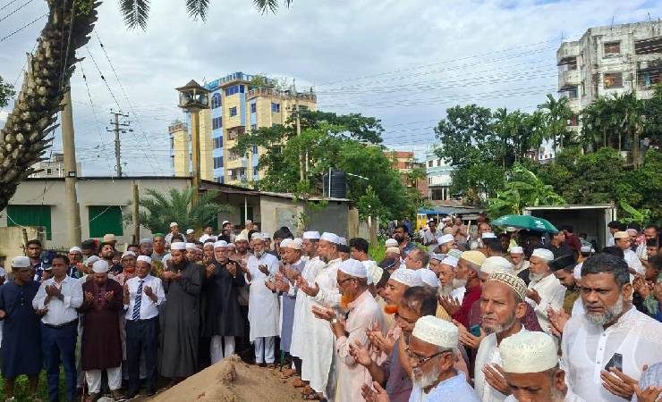 হবিগঞ্জে বীর মুক্তিযোদ্ধা গোলাম মোস্তফা রফিকের দাফন সম্পন্ন