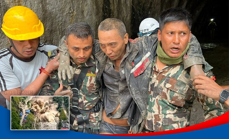 নেপালে হিমবাহ ধসের ১০ দিন পর সুড়ঙ্গ থেকে চীনা নাগরিক জীবিত উদ্ধার