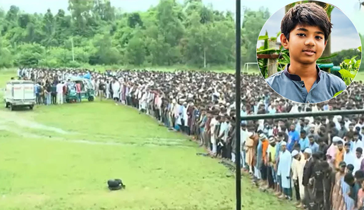 দুর্বৃত্তদের হাতে নিহত অপ্রতীমের প্রথম জানাজা সম্পন্ন