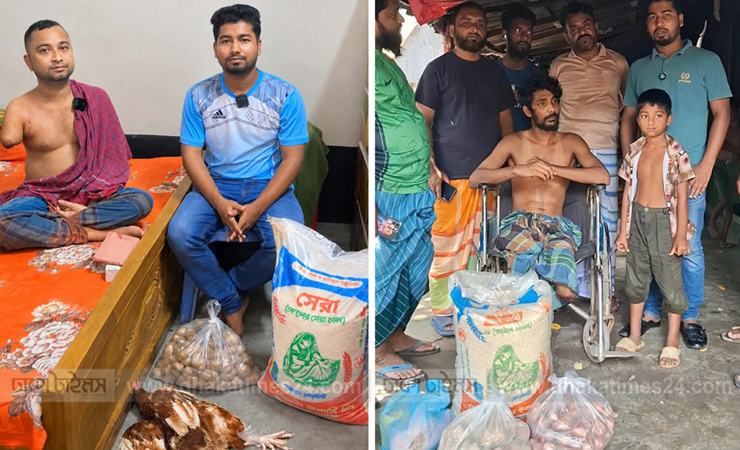 পূবাইলে অসহায় মানুষের পাশে ব্যবসায়ী পাবেল, ১০০ পরিবারকে সহায়তার লক্ষ্য